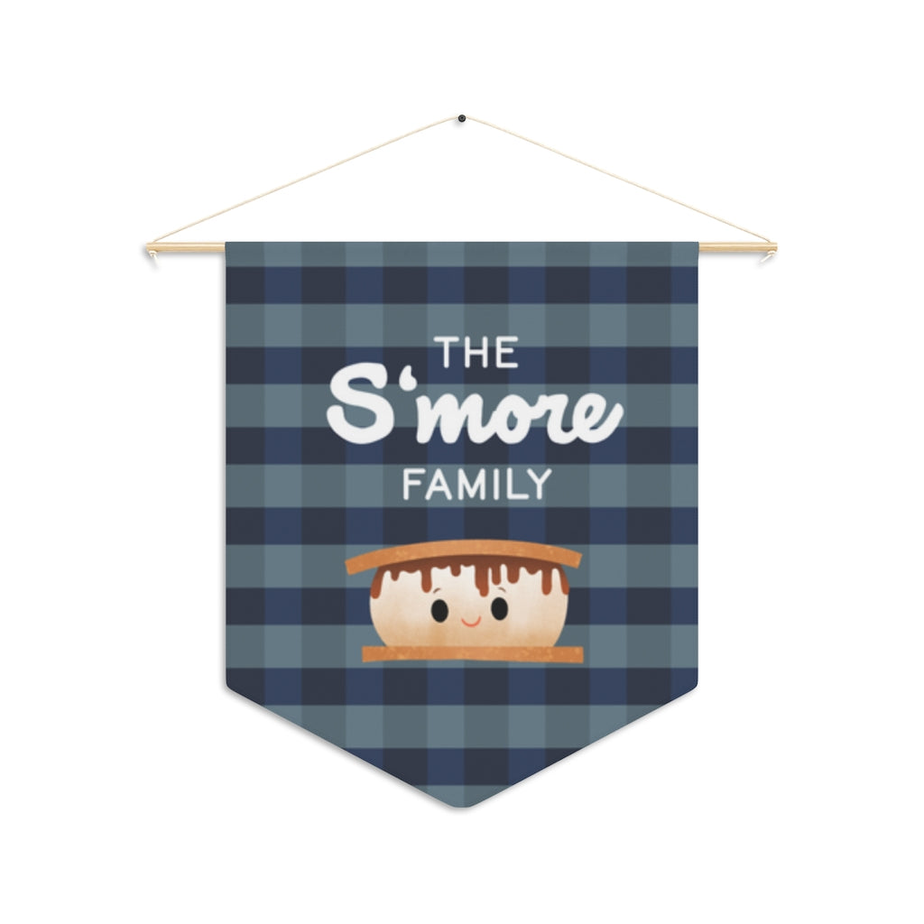S'more Family Blue Pennant